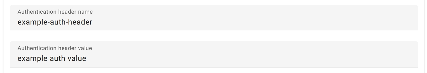 application authentication header
