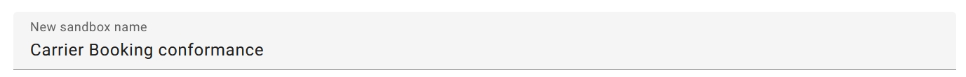 enter sandbox name