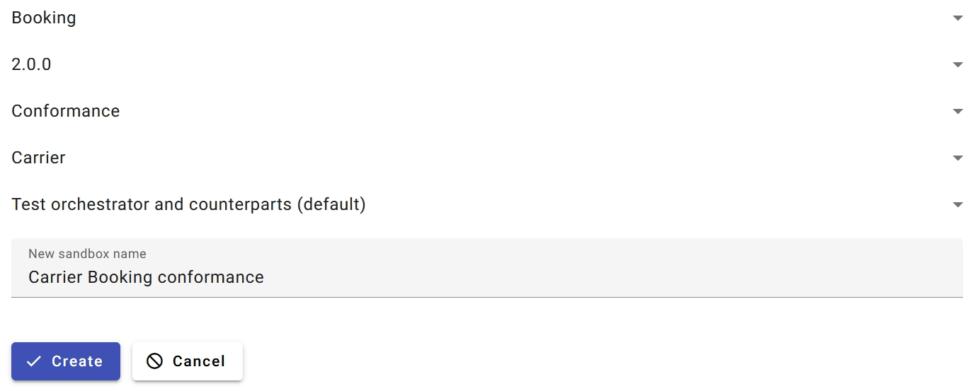 review and create sandbox