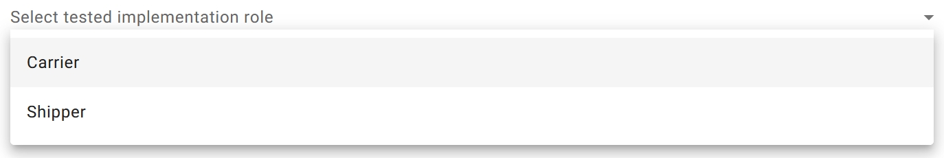 select application role